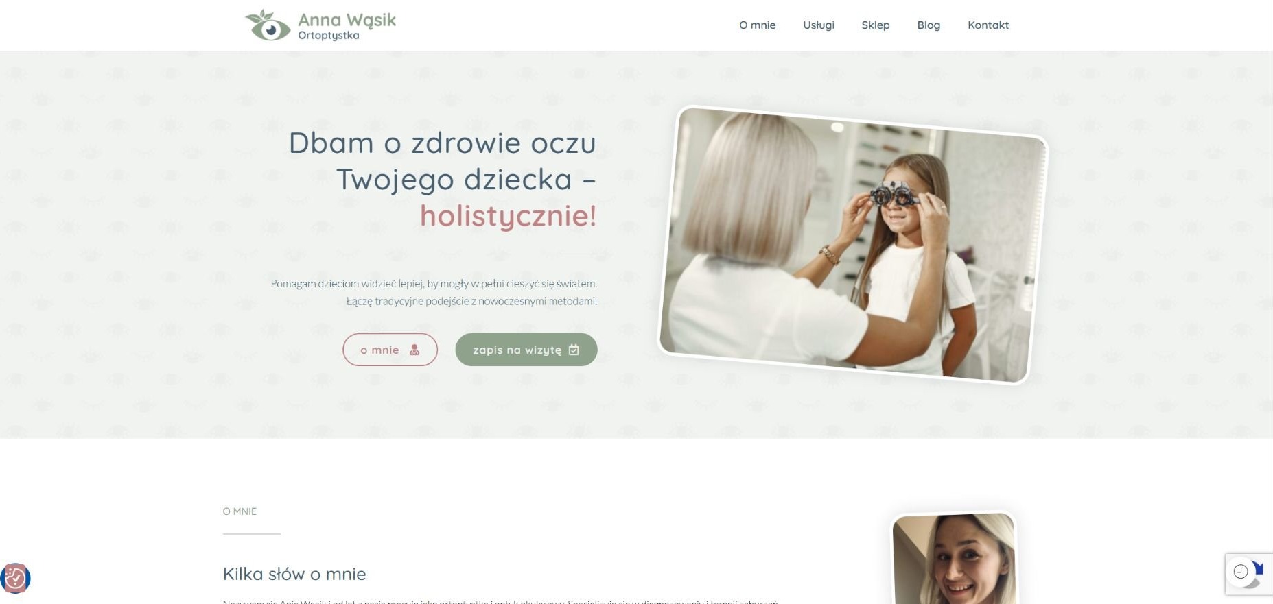 Anna Wąsik — Responsive website view